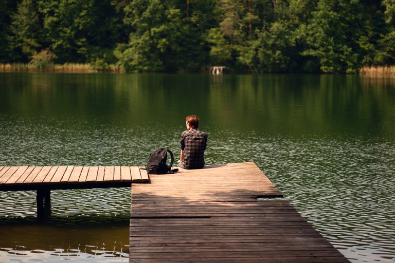 Student by the lake by Noukka Signe